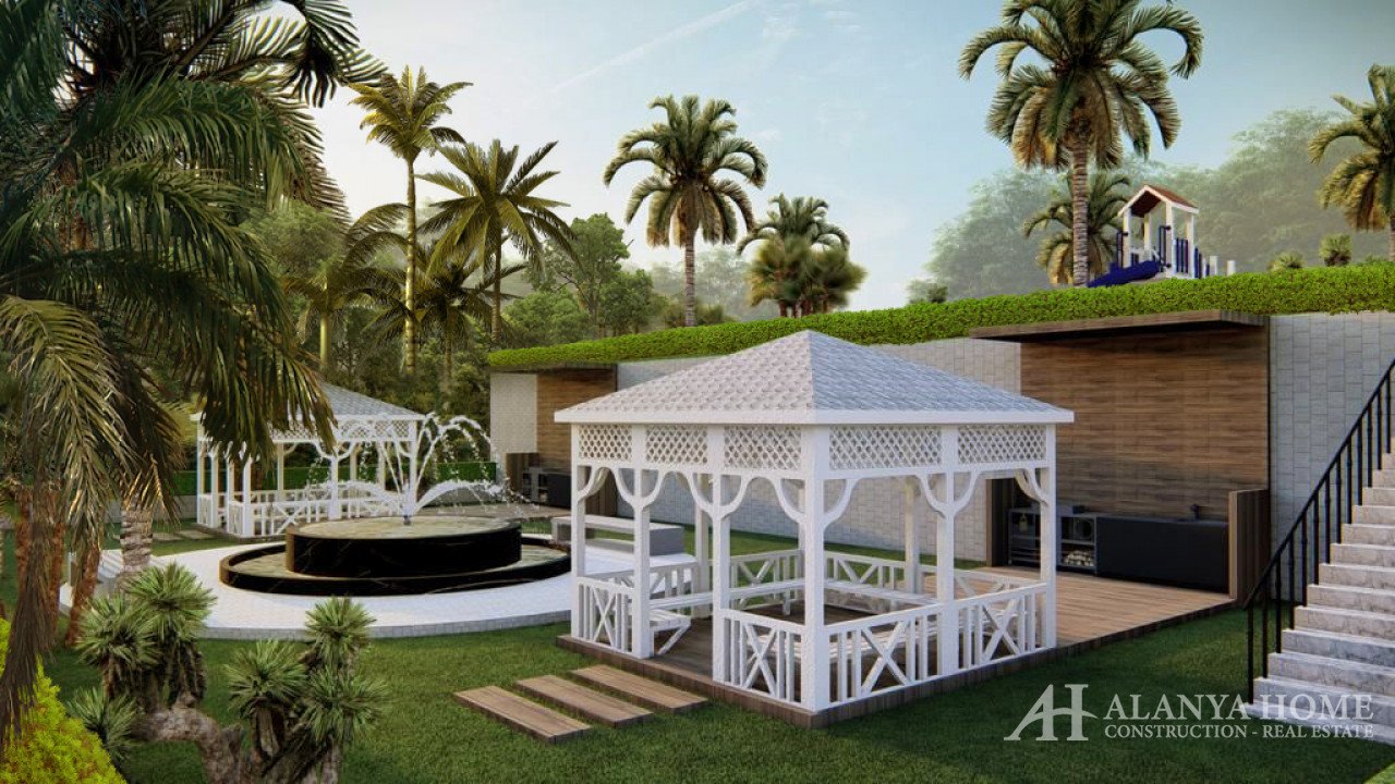 Apartments for sale in Alanya Antalya Turkey in roject Goldas Residence